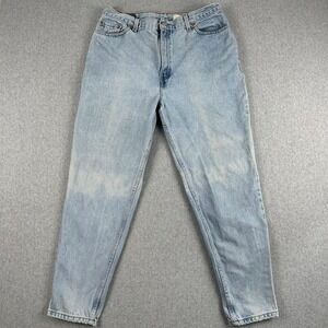 Vintage Levi 550 Jeans Womens 13W Light Wash Relaxed Fit Denim 34x30 Tapered Y2K